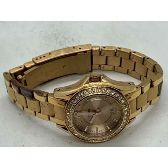 Fossil ES2889 Women's Watch Rose Gold Stainless Steel Date 30mm Case Analog D978 - Picture 7 of 9